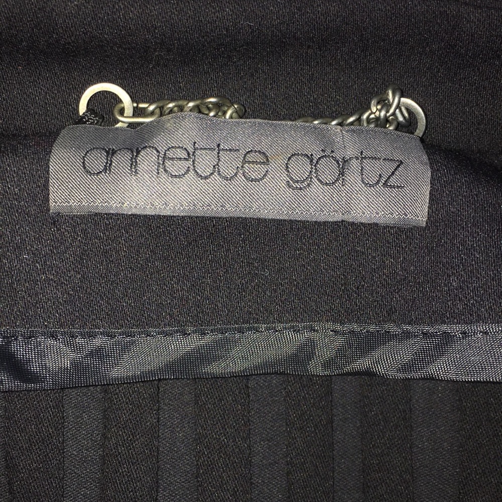Annette Gortz  Italian made long merino wool  strucxtured sweater jacket… - Picture 5 of 8